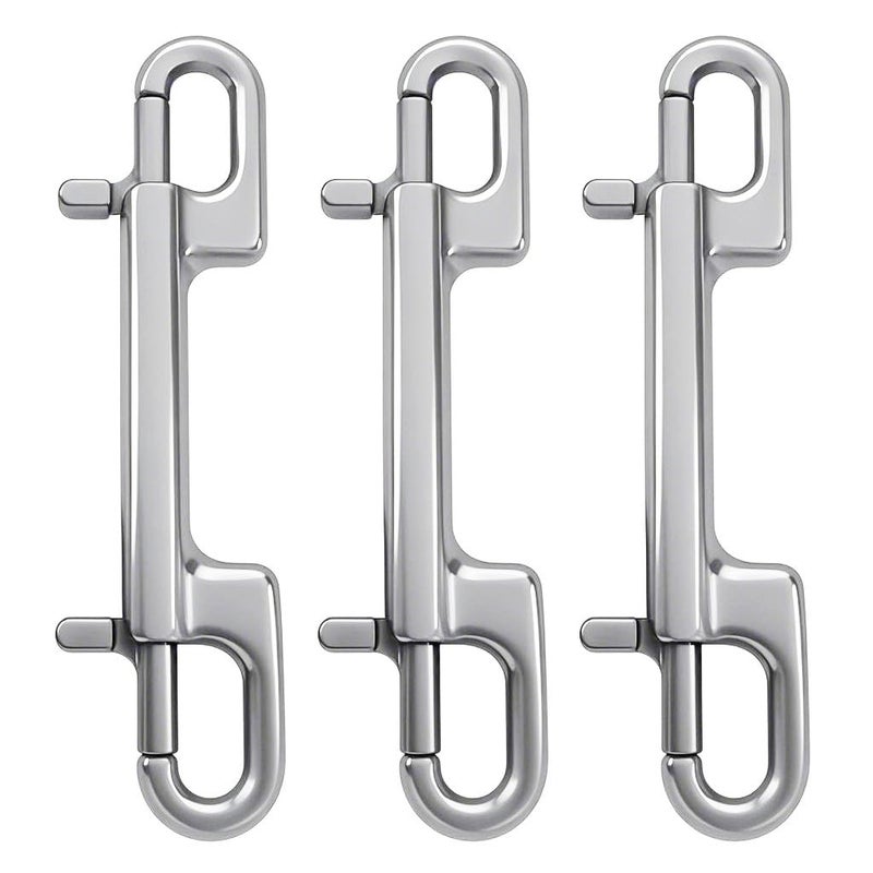 QAVBFA Double End Bolt Snap Hook – Heavy Duty Stainless Steel Double Eye Bolt Snap Hooks Buckle Chain Diving Clip for Diving (3) - Image 1